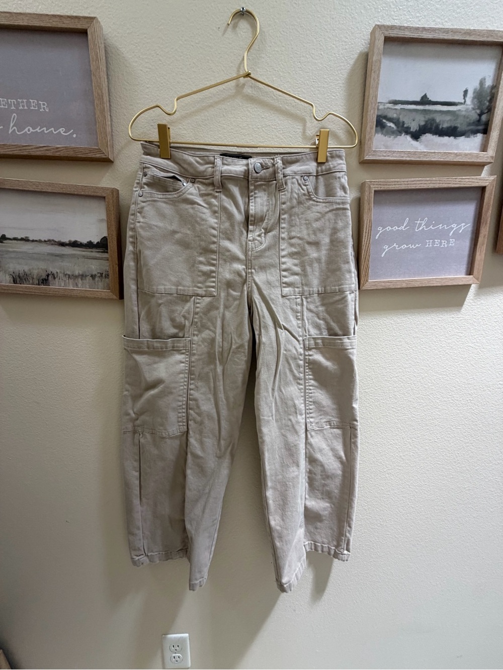 RACHEL Rachel Roy Women’s Light Tan Cargo Pants